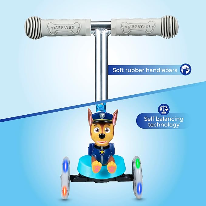 Kick Scooter for Kids, 3 Wheel Self Balancing, Light Up LED Wheels