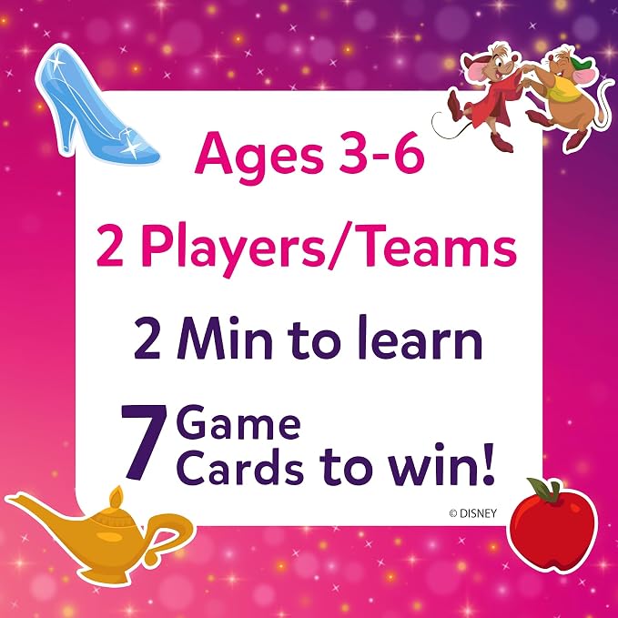 Skillmatics Guess in 10 - Disney Princess Card Game for Preschool Kids, Girls & Boys Who Love Cinderella, Ariel, Jasmine, Fun Travel Game & Gifts for Ages 3, 4, 5, 6