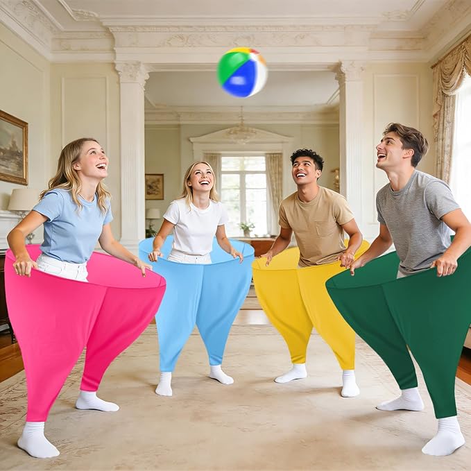 Granny Pants Yard Game Giant Granny Pants Outdoor Game Includes Bouncy Balls & Air Pumps Hilarious Outdoor Games for Adults and Family Backyard Gatherings Beach Games Team-Building Activities