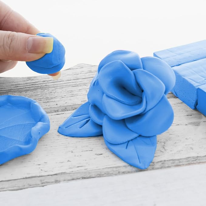 BAZIC Products Blue Modeling Clay, 1 lb, Non-Hardening, for Sculpting Art Crafts, Reusable, Case of 24