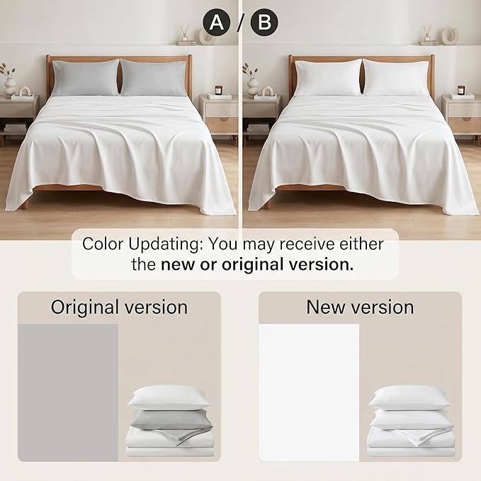 WRENSONGE Twin Comforter Set- 5 Pieces White Twin Bed in a Bag, All Season Twin XL Bedding Sets with 1 Fitted Sheet, 1 Flat Sheet, 1 Pillow Sham and 1 Pillowcase