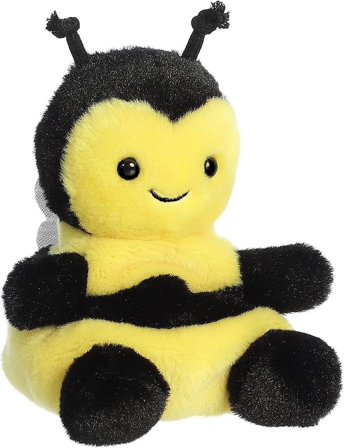 Aurora® Adorable Palm Pals™ Queeny Bee™ Stuffed Animal - Fun Collectible Plush for Kids and Adult Collectors - Perfect for Decorating Rooms and Birthday Gifts - Yellow 5 Inches