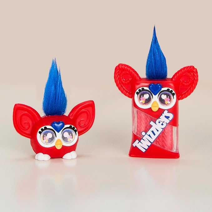 Furby Minis 12 Pack of The Hershey Company Figures, Tiny Collectible 1-Inch Candy Toys, Halloween Handouts for Kids, Easter Basket Stuffers, Ages 6+ (Amazon Exclusive)