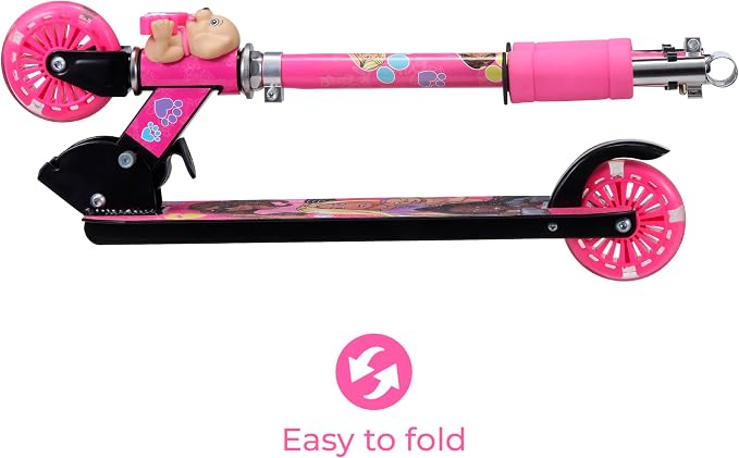 2 Wheel Kick Scooter for Kids, Foldable, Light Up LED Wheels