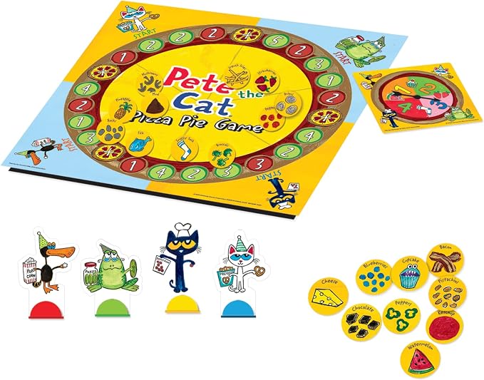 University Games Pete the Cat Pizza Pie Game Green, Ages 3 years and Up