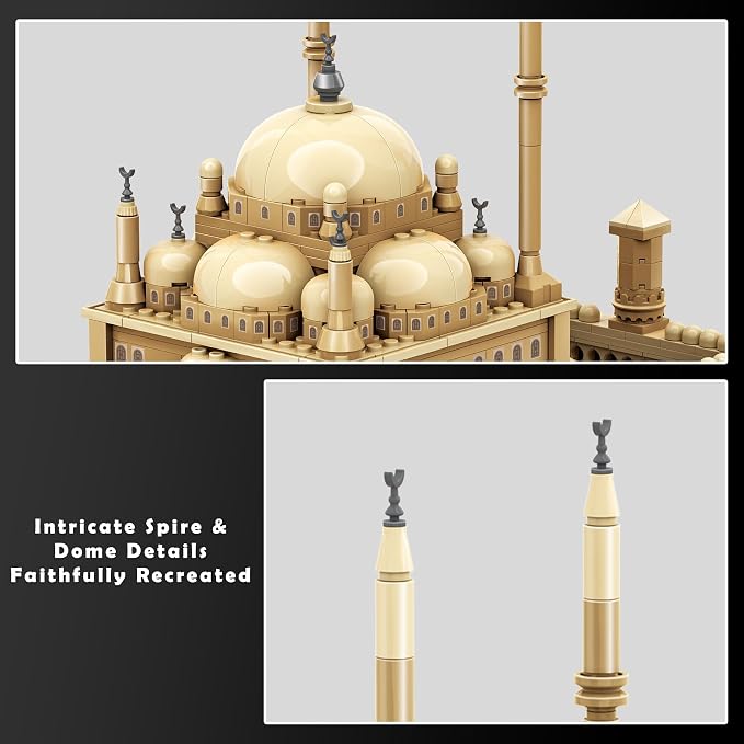 Mosque of Mohammed Ali Cairo Building Set – 620Pcs Architecture Model Kit, Egypt Landmark, Home Office Decor, Collectible Travel Souvenir for Architecture Enthusiasts