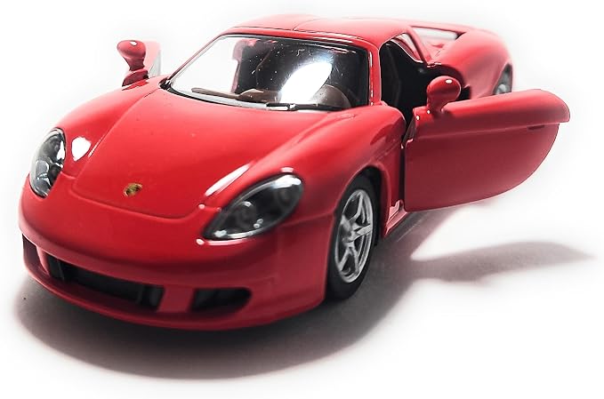 KiNSMART - Porsche Carrera GT Red 5" 1:36 Scale Die Cast Metal Model Toy Super Sports Car