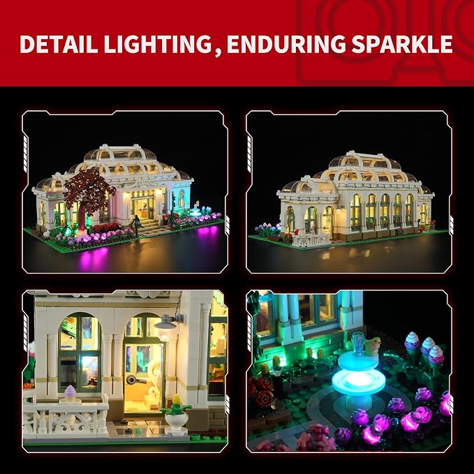 BRIKSMAX 2.0 Light Kit for Botanical Garden - Innovative Lighting Kit Compatible with Lego Ideas 21353
