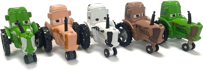 6PCS Movie Cars 2 3 Cars Assortment 1：55 Loose Diecast Vehicles Toys (6 PCS CAR Toy) (MP-Cow Collection)