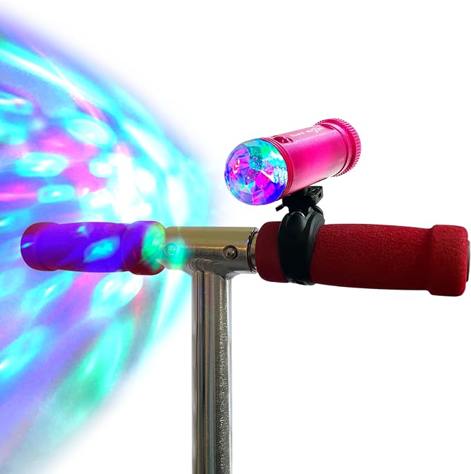 Board Blazers Disco Scooter Lights for Night Riding, Kid Stocking Stuffers, Bike Light for Kids, Christmas Accessories Kids, 3 AAA Batteries Required
