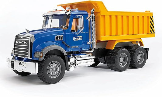 Bruder 02815 Mack Granite Dump Truck 1:16 Scale, Ultra-Realistic Toy Truck for Construction & Farm Play | Durable for Indoor, Outdoor, Sand & Snow Use, Ages 3+