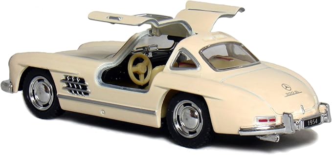 KiNSMART - 1954 Mercedes-Benz 300 SL Coupe Beige 5" 1:36 Scale Die Cast Metal Model Classic Super Car Toy