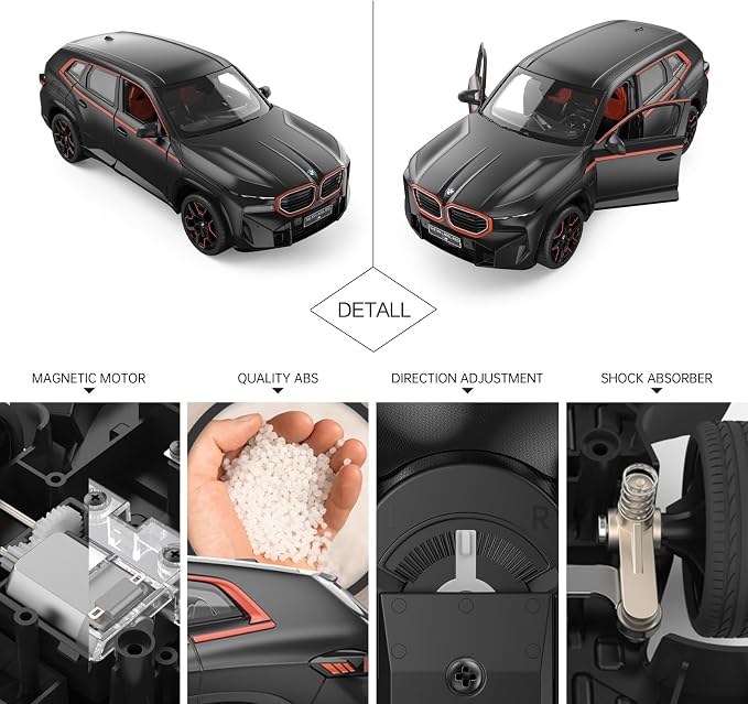 RASTAR BMW Toy Car 1:14 BMW XM Label Red Remote Control Car for Boys Kids RC BMW Model Car 2.4GHz, Openable Doors, Black | Officially Licensed, Ideal Gift, Working Lights, Independent Suspension, RC Car Model for Play & Display