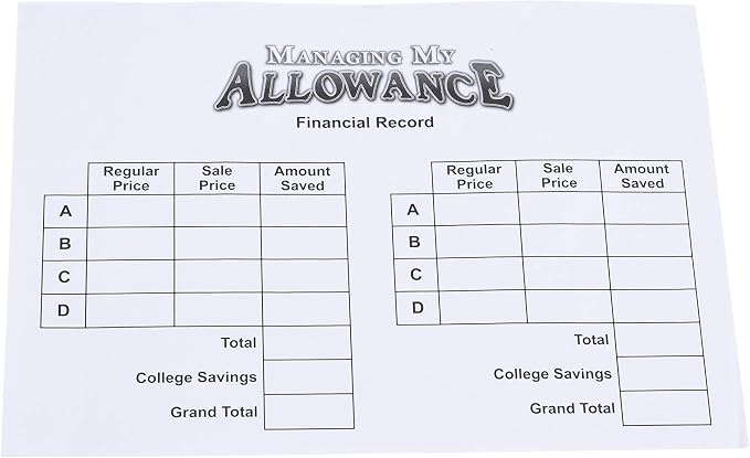 LEARNING ADVANTAGE Managing My Allowance Money Game | for Ages 8+ | Teach Financial Literacy | First Money Experience for Kids