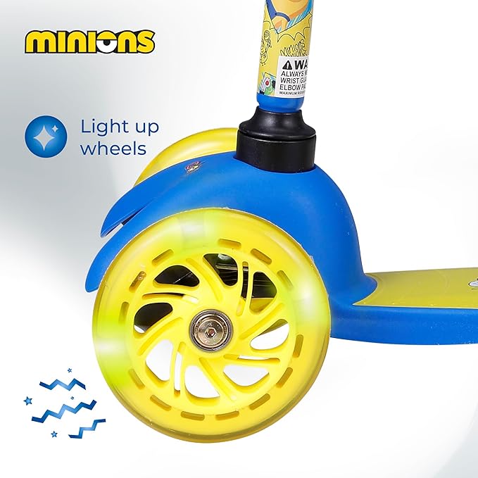 Kick Scooter for Kids, 3 Wheel Self Balancing, Light Up LED Wheels