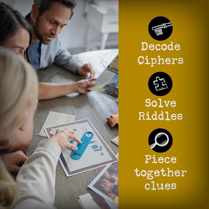 Escape Room Game for Adults – National Parks Mystery Adventure, Solve the Case at Home, Puzzle & Detective Game, Escape Room in a Box, 1–8+ Players