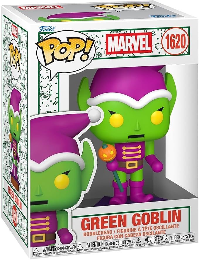 Funko Pop! Marvel: Holiday - Green Goblin - (Nutcracker) - Marvel Comics - Collectable Vinyl Figure - Gift Idea - Official Merchandise - Toys for Kids & Adults - Superheroe Fans