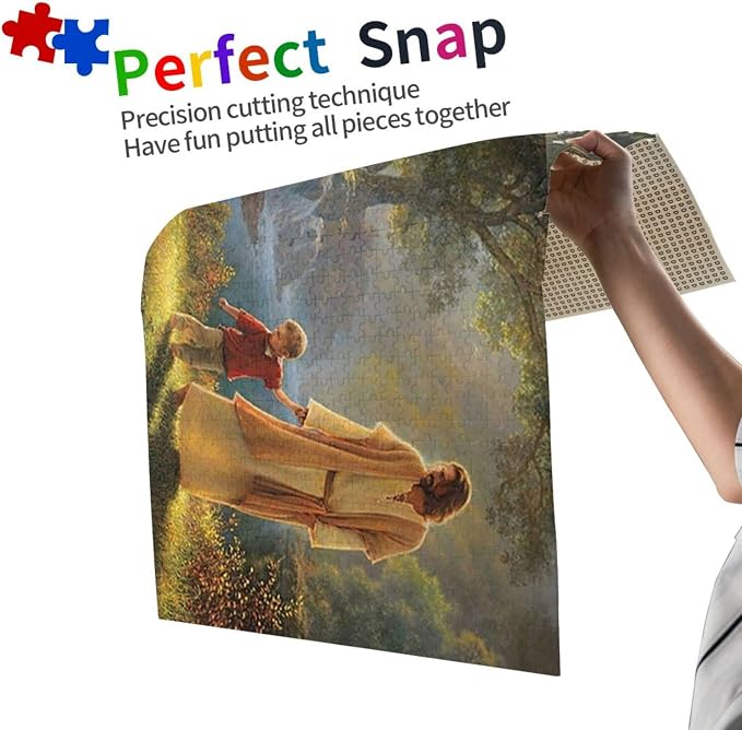 Jesus Holding My Hand Christ 1000 Piece Jigsaw Puzzle Jigsaw Puzzles for Adults Children The Young Jigsaw Puzzles for Adult Puzzle Game 1000 Piece Toys Gift