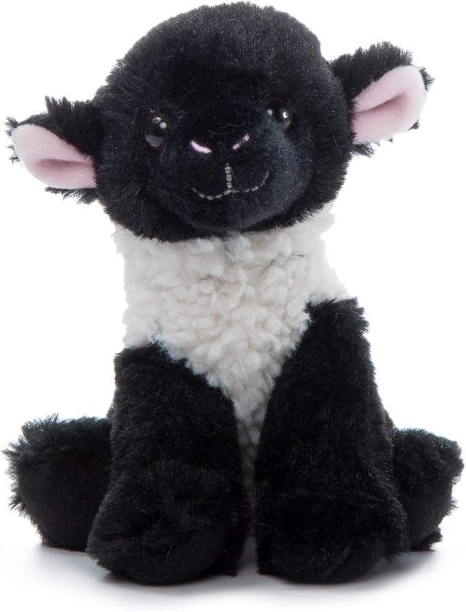 The Petting Zoo Lamb Stuffed Animal Plushie, Gifts for Kids, Wild Onez Babiez Farm Animals, Lamb Sheep Plush Toy 6 inches