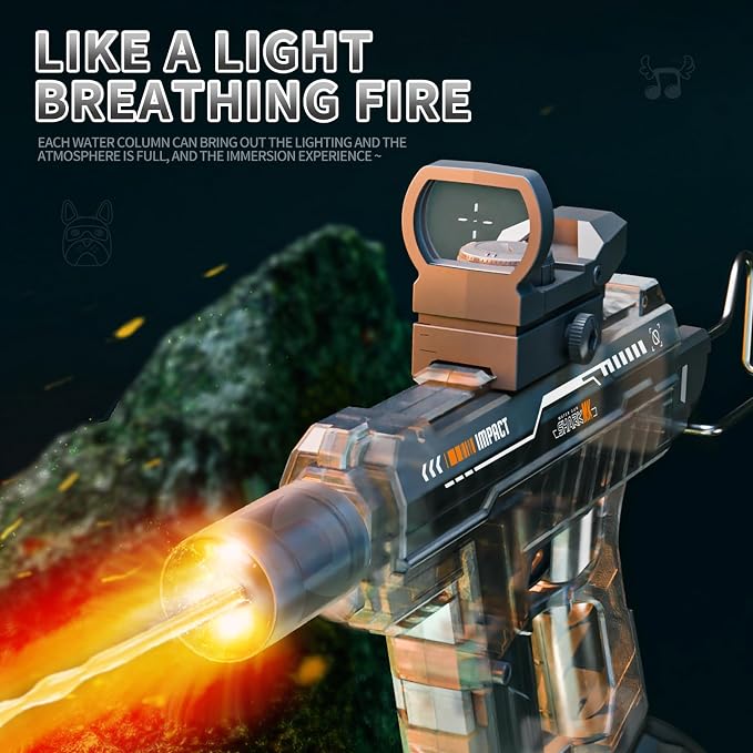 Electric Water Gun for Adults,Kids Ages 4+,Automatic Squirt Watergun,2026 Ideal Gift Toys for Summer Game,Backyard,Pool,Long Range,Powerful,Rechargeable Aquatic Blaster Electric Water Guns(Black)