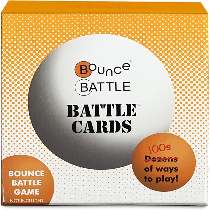Bounce Battle Tournament Edition Bounce Ball Game - Wooden Tabletop Game, 36 Cards, 27 Balls - Ages 9+