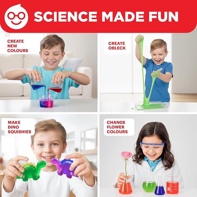 Doctor Jupiter Girls' First Science Kit for Kids Ages 4-5-6-7-8 | Birthday Gift Ideas for 4+ Year Old Girls | STEM Toy Kit with 100+ Experiments | Learning & Educational Projects
