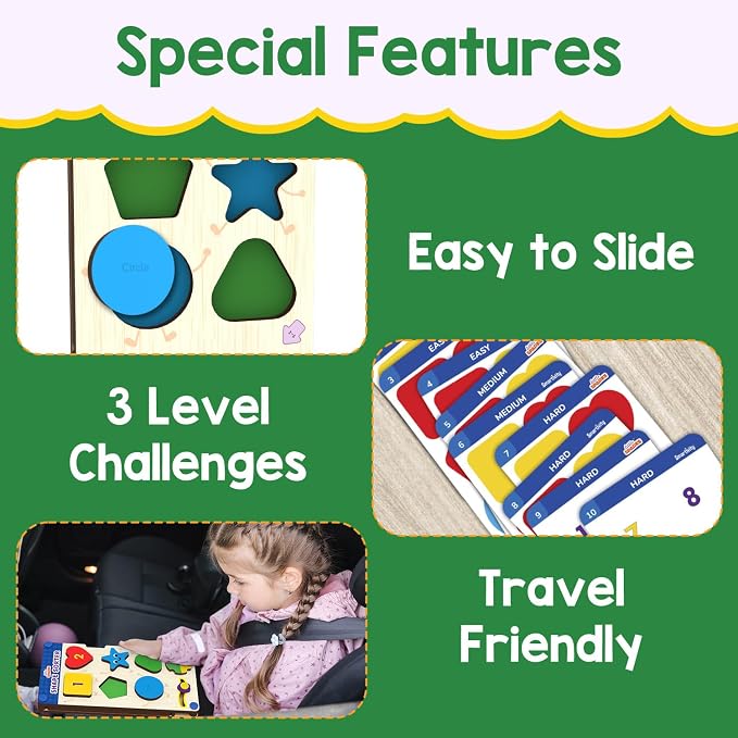 Smartivity Shape Sorter Learning Kit for Toddlers | 12 Shape Pieces + 10 Challenge Cards | Teaches Colors, Shapes, Numbers & Emotions | Montessori Toy for Boys & Girls Ages 2, 3, 4 Years