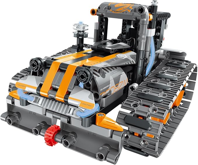 5 in 1 STEM Building Set with LED Light, APP & Remote Controlled Cars Building Toys Kit, RC Robot Tank Sleigh Tracked Racer 554 PCS, Toy Gifts for Kids Boys Girls Ages 6 7 8 9 10 11 12+ Year