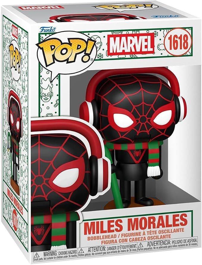 Funko Pop! Marvel: Holiday - Miles Morales - (Nutcracker) - Marvel Comics - Collectable Vinyl Figure - Gift Idea - Official Merchandise - Toys for Kids & Adults - Superheroe Fans