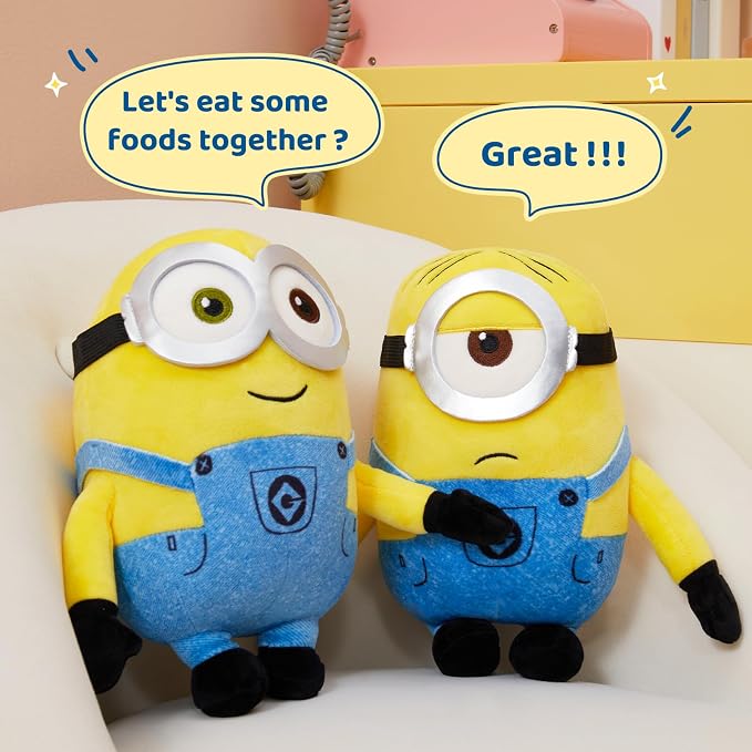 MINISO 9'' Minions Stuffed Animals Plush Toy (Stuart), Kawaii Soft Cute Plushies for Kids Toys Boys Girls