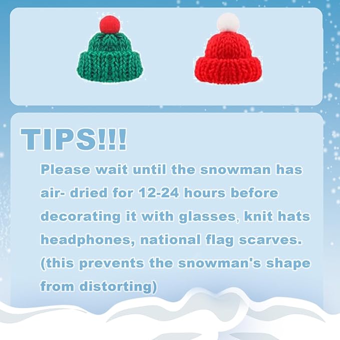 YIXIPAZH Christmas Snowman Crafts Sets，Build a Snowman Crafts Kit for Kids, Modeling Clay Christmas Snowman DIY Sets, Christmas Stocking Stuffers for Kids, Christmas Crafts Xmas Gift