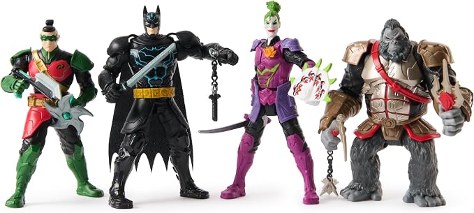 DC Comics, Batman™ Battle Clash 6” Ninja Strike Robin Action Figure with 2 Ninja Accessories, Super Hero Kids Toys for Boys and Girls Ages 3 & Up