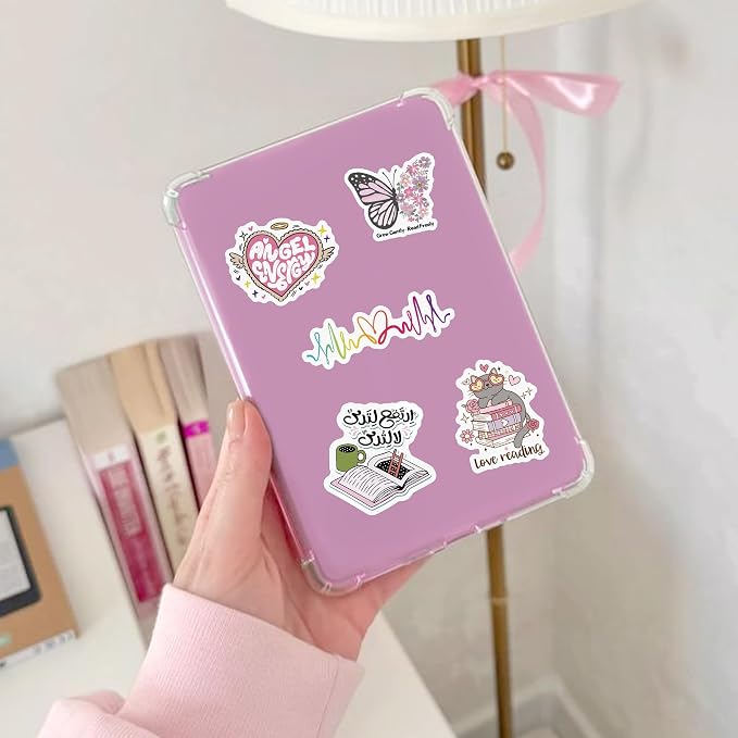 QTL Bookish Stickers for Readers, BookTok Party Supplies, Waterproof Vinyl Stickers for Kindle and Laptop, 80PCS
