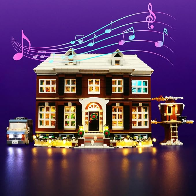 VONADO LED Light Kit Compatible with Home Alone Lego Set - Music Version