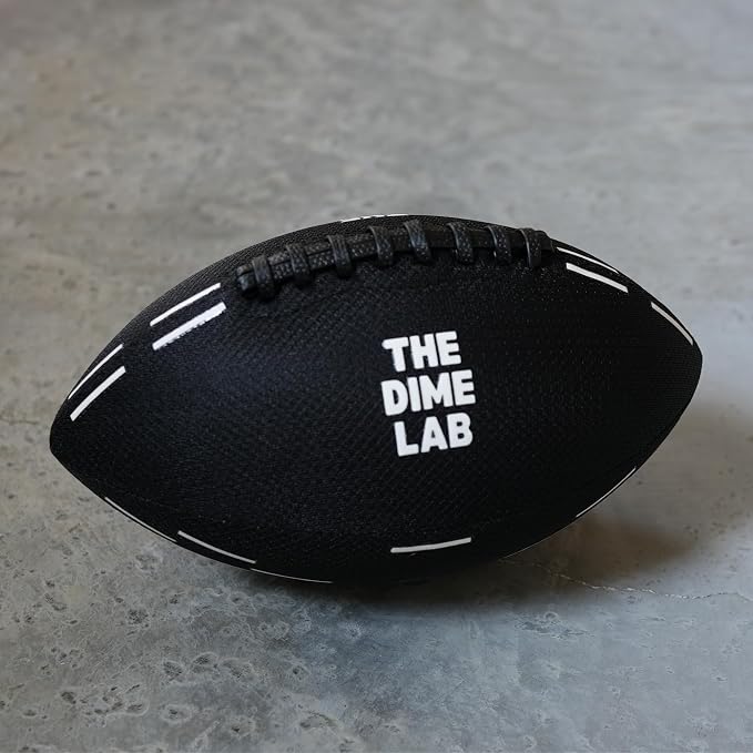 The Dime Lab Water Football - Waterproof Football for Pools, Beaches, & Lakes - Strong Grip Training, Outdoor, All-Weather Water Toys for All Ages