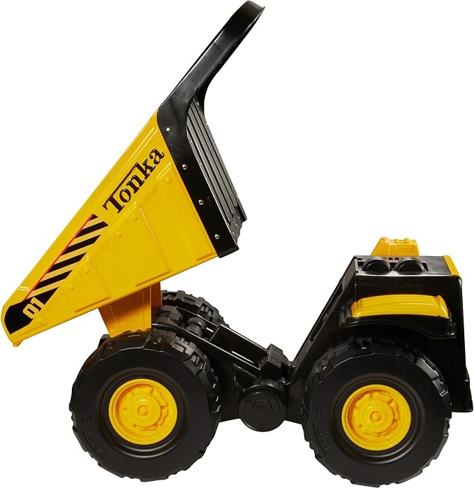 Tonka Toughest Mighty Dump Truck, Yellow, (L x W x H) 12.00 x 19.00 x 10.75 Inches