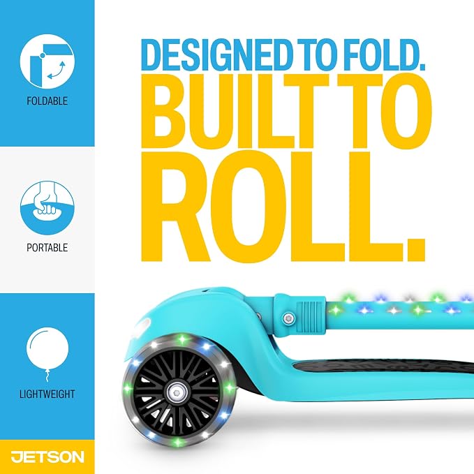 Jetson Scooters - Jupiter Mini Kick Scooter, Foldable, Lightweight, Portable