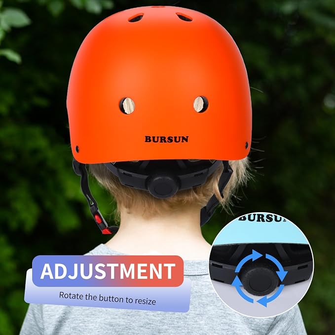 Kids Bike Helmet Ventilation & Adjustable Toddler Helmet for Ages 2-14 Kids Boys Girls Multi-Sport Helmet for Skateboard Roller Skateing Bicycle Scooter blance Bike
