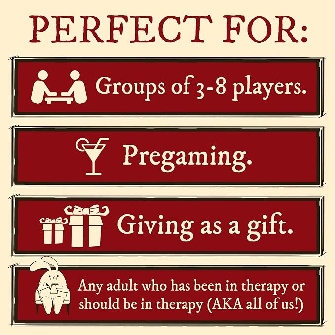 Horrible Therapist: Extra Horrible Edition by Exploding Kittens - A Card Game for 3-8 Players, Ages 17+ - Adult Party Game for Family Night