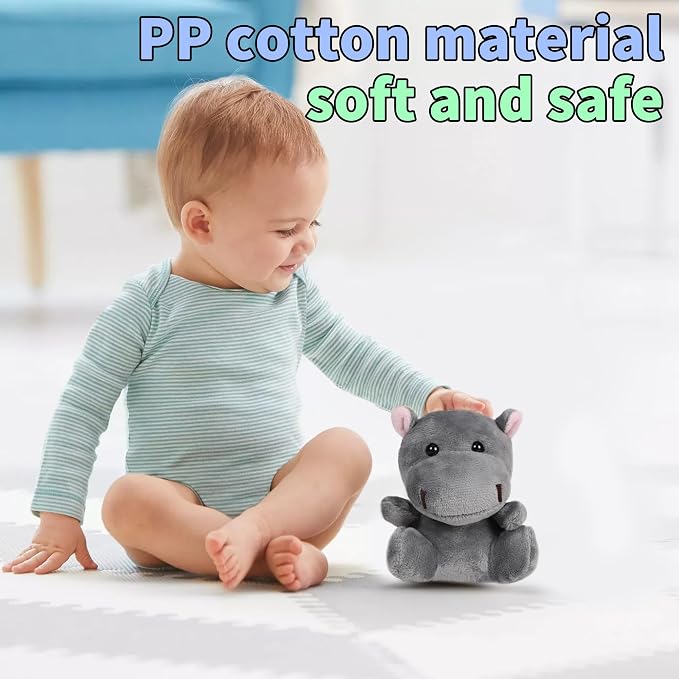Small Stuffed Animals Bulk, 36 Pieces Cute Plushies, 4.5 Inch Mini Forest Animal Plush Toys, Party Favors, Stocking Stuffers for Kids, Valentine's Day Gifts for Kids Classroom