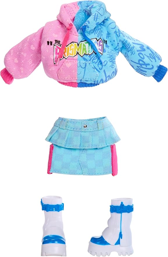 Rainbow High Jr High Rock Band - Skyler, Blue 9” Fashion Doll with Microphone Plus Stand and Amp, Customize with Stickers, Posable, Great Toy Gift for Kids Ages 4+