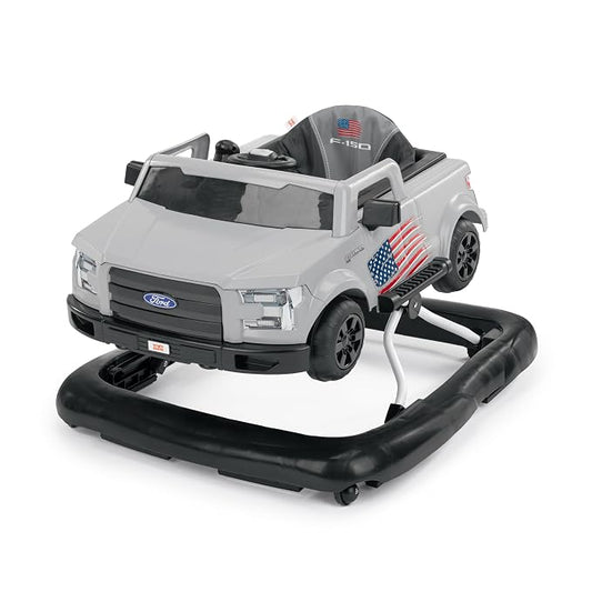 Bright Starts Ways to Play Walker - Ford F-150, All American, 4-in-1 Walker for 6 Months and Up, 2 Can Play At Once
