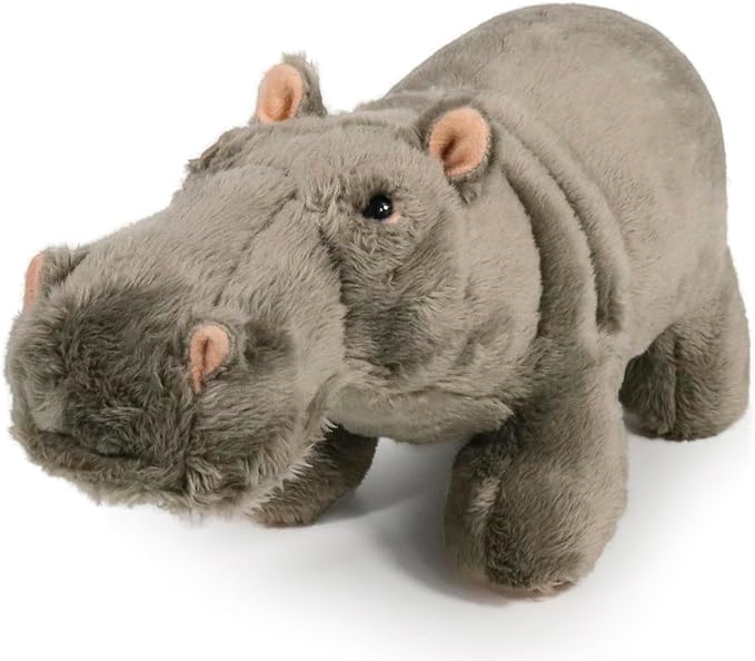 Ice King Bear Wild Animal Small Stuffed Animals Zoo Family Plush Toy (Hippo 8 Inches)