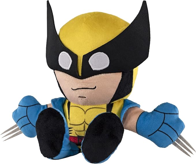 Bleacher Creatures Marvel Wolverine 8" Kuricha Sitting Plush- Soft Chibi Inspired Toy