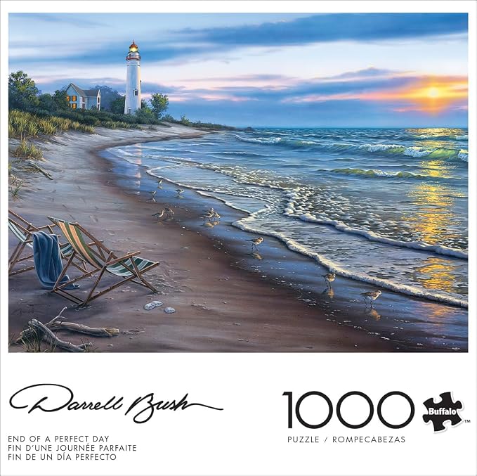 Buffalo Games - Darrell Bush - End of a Perfect Day - 1000 Piece Jigsaw Puzzle for Adults -Challenging Puzzle Perfect for Game Nights - Finished Size is 26.75 x 19.75 – Precision-Cut Pieces