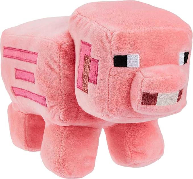 Mattel Minecraft Basic Plush Character Soft Dolls, Video Game-Inspired Collectible Toy Gifts for Kids & Fans Ages 3 Years Old & Up