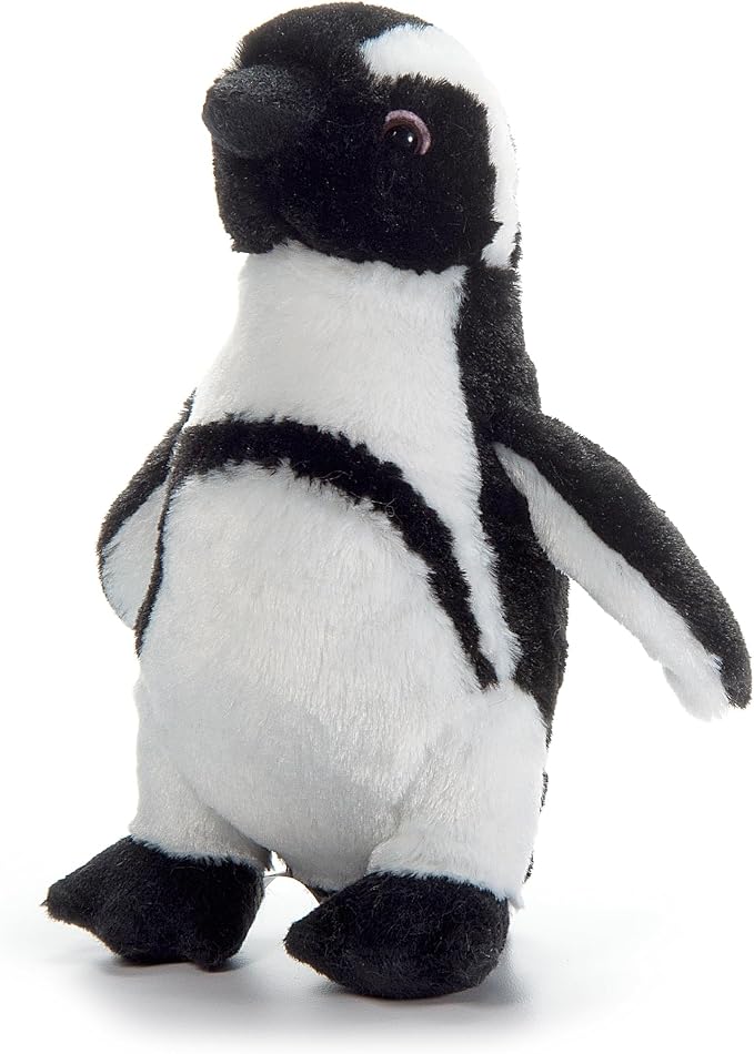 The Petting Zoo African Blackfoot Penguin Stuffed Animal Plushie, Gifts for Kids, Scoopz Zoo Animals, Penguin Plush Toy 8 Inches