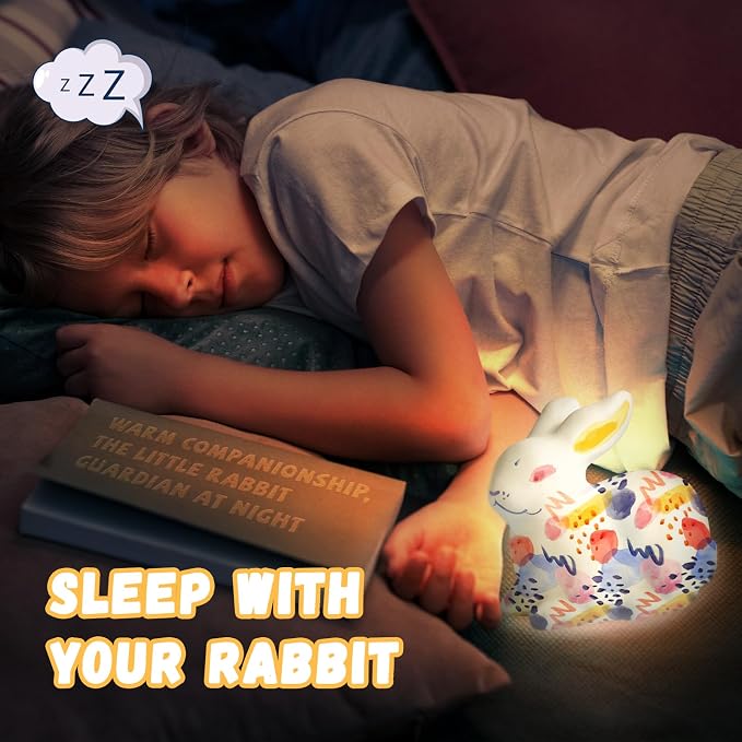 Paint Your Own Bunny Lamp Kit, Arts and Crafts for Kids Ages 8-12, Art Supplies Painting kit for Kids 6-12, Bunny Crafts Night Light, Birthday Easter Party Holiday Gift for Girls Boys Ages 3 4 5 6 7+