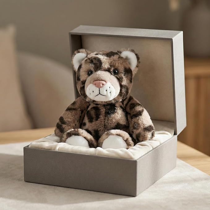 Stuffed Animal Plush Toy Soft Plushie Cuddly Leopard Cute Plush Toy for Kids Toddlers Boys Girls Birthday Christmas Nursery Decor Party Favors