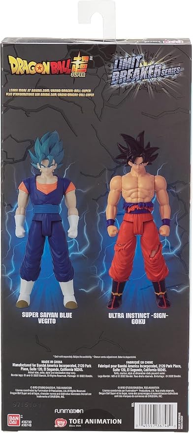 Bandai Namco - Dragon Ball Super - Super Saiyan Blue Vegitto, Limit Breaker 12" Action Figure